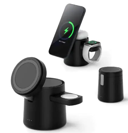 FlexCharge 3-en-1: La Revolución Magnética y Plegable